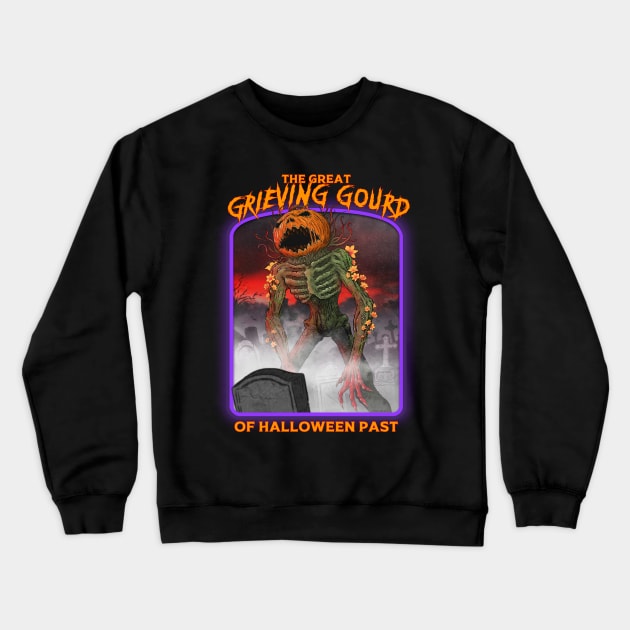 The Great Grieving Gourd of Halloween Past Crewneck Sweatshirt by Justanos